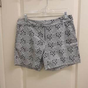 Striped star print shorts